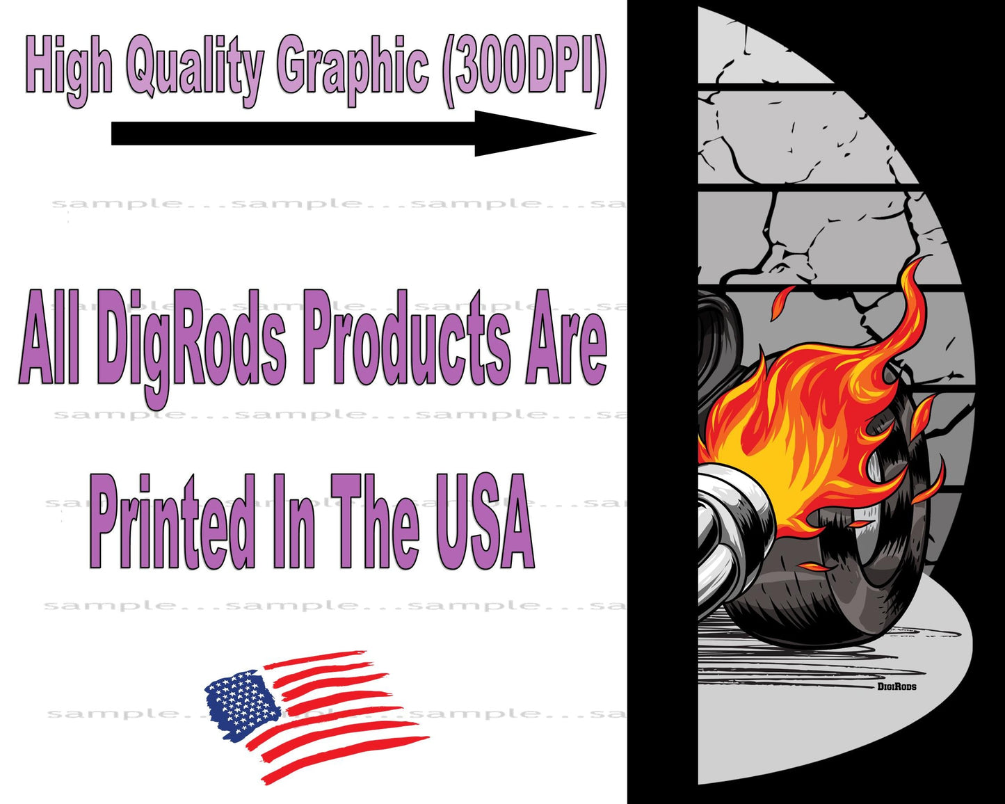 (*DigiToon) XRod Extreme Hot Rod Rat Rod Racer DigiRods Cartoon Car Series Short/Long Sleeve T Shirt