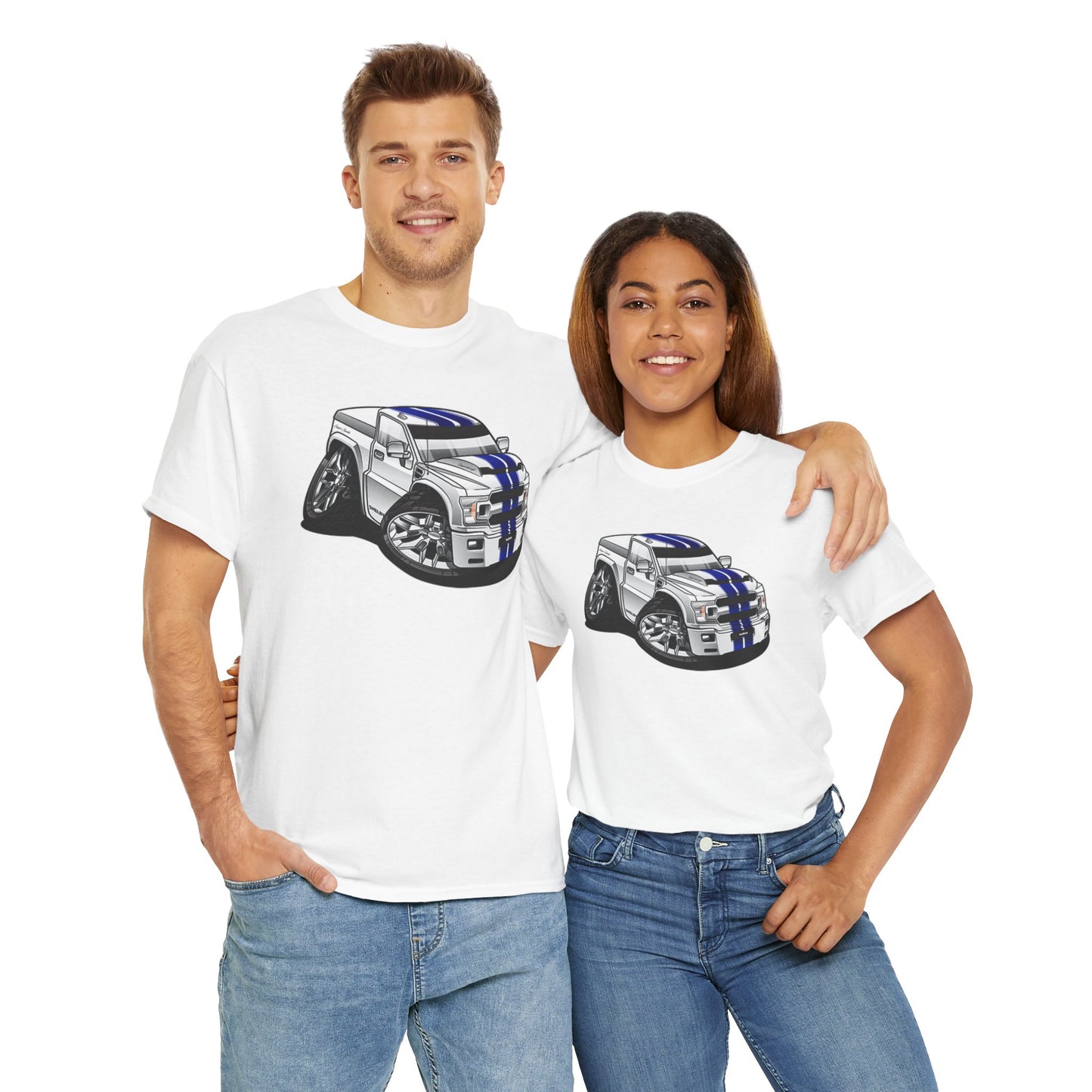 (FOR) Ford F-150 F Series F150 Truck Shelby Super Snake Model DigiRods Cartoon Car Short/Long Sleeve T Shirt (Copy)