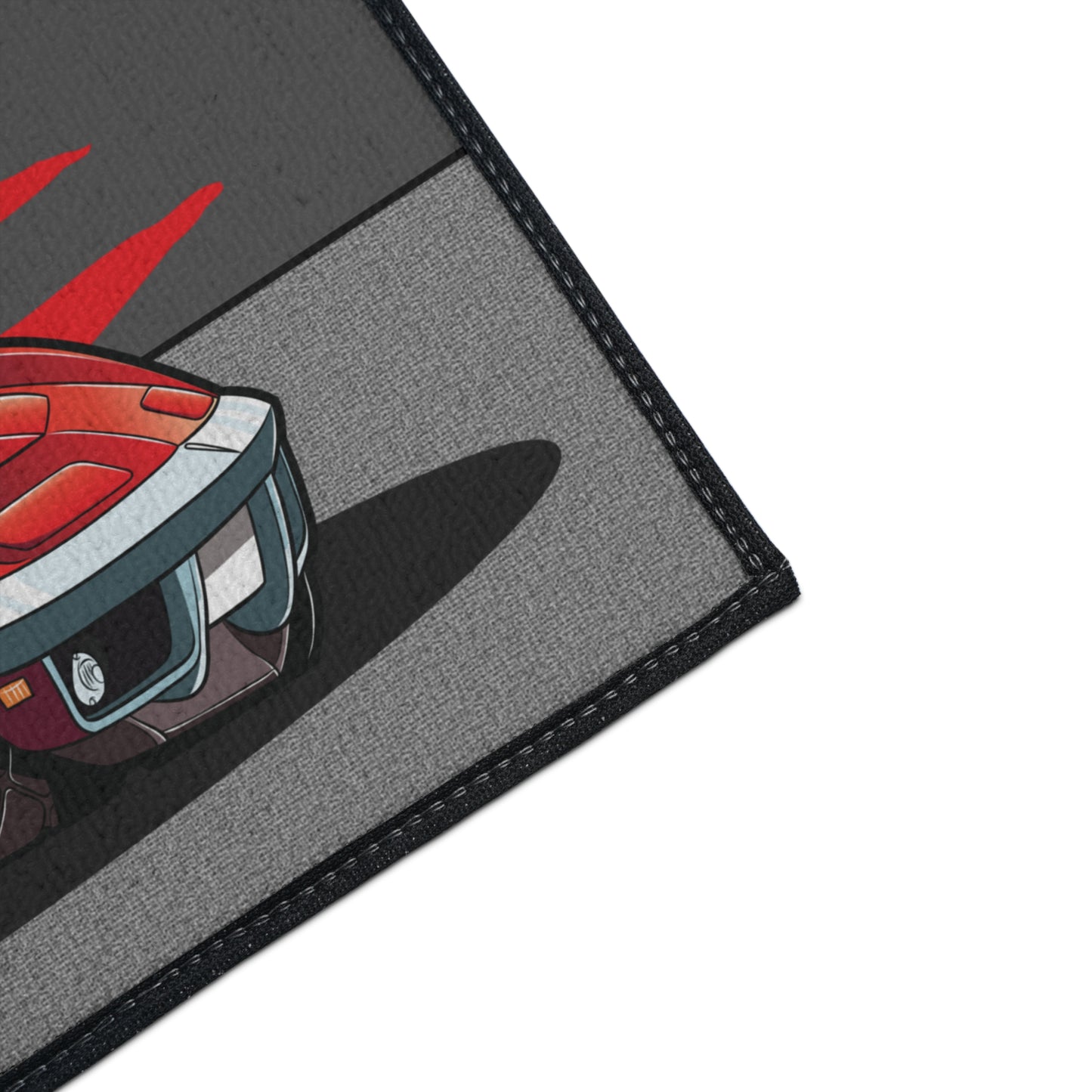 (*DigiToon) Uncle Sam Patriotic Zombie Corvette C3 Hot Rod DigiRods Cartoon Car Series Doormat Door Mat Rug
