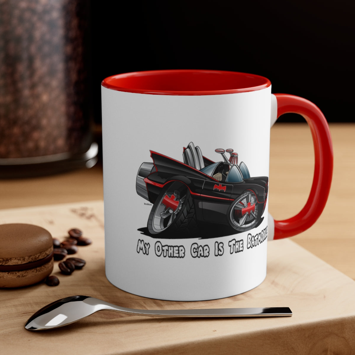 (SPE) Batman TV Series Retro My Other Car Is The Batmobile DigiRods Cartoon Car Coffee Cup Mug