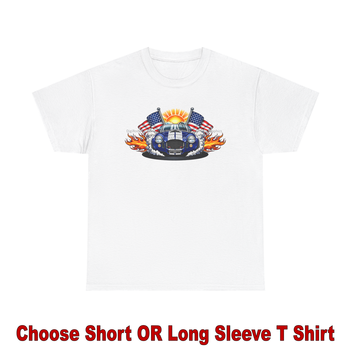 (AC) AC Shelby Cobra Vintage Model Fun In The Sun DigiRods Cartoon Car T Shirt