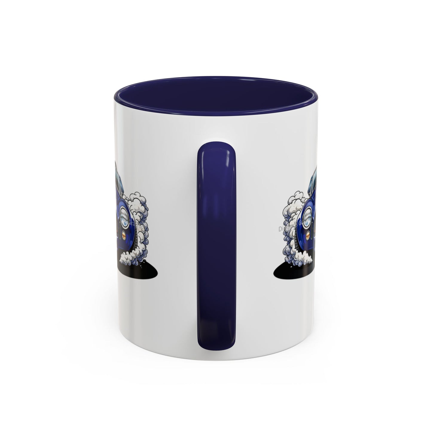 (AC) AC Shelby Cobra 427 Model Smokin' Forward DigiRods Cartoon Car Graphic Art Coffee Cup Mug Set Of 2