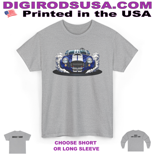 (AC) AC Shelby Cobra 427 Model Smokin' Forward DigiRods Cartoon Car T Shirt