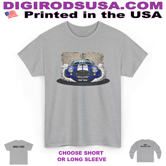 (AC) AC Shelby Cobra 427 Model Brick Wall Background DigiRods Cartoon Car T Shirt