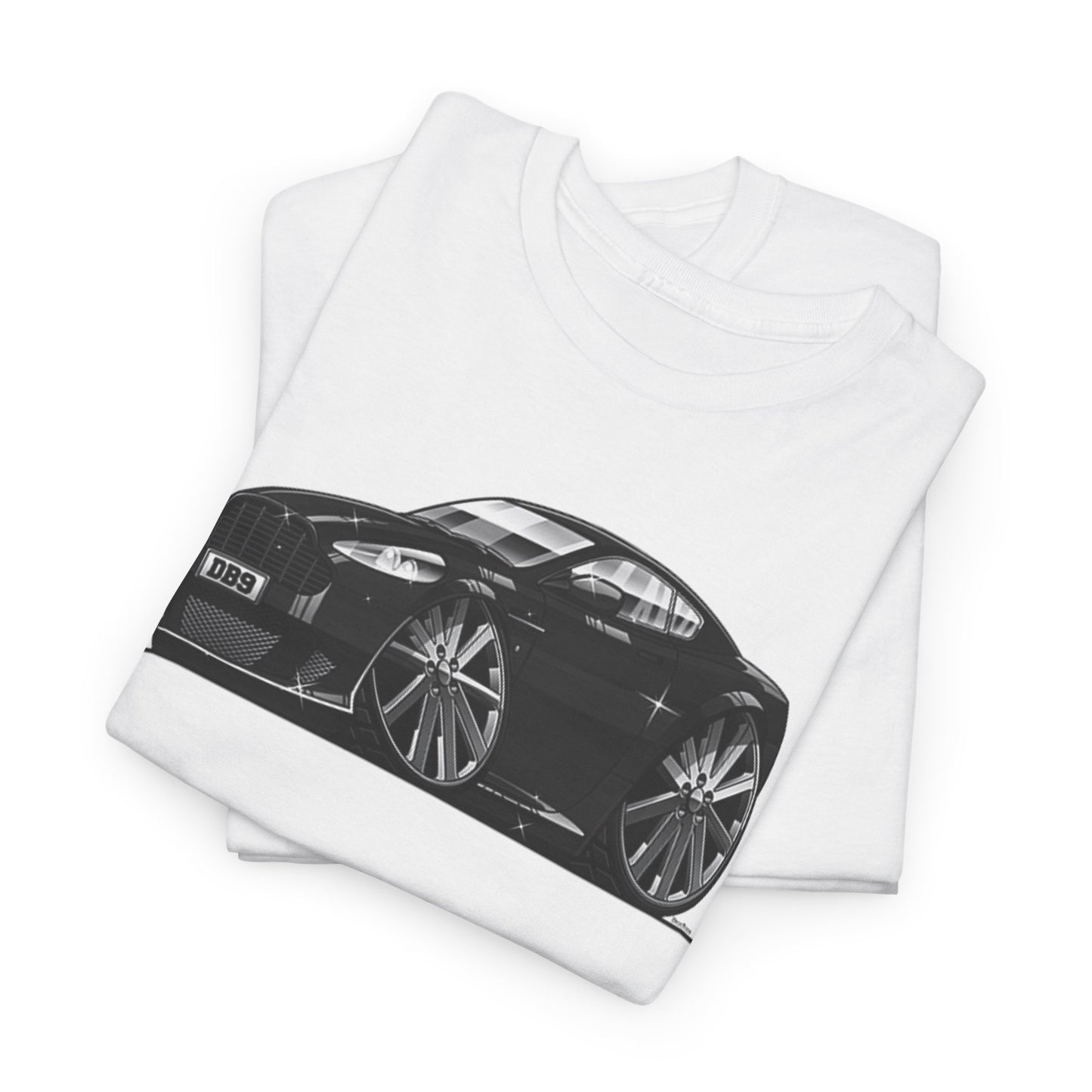 (AST) Aston Martin DB9 Exotic British Model DigiRods Cartoon Car Graphics T Shirt