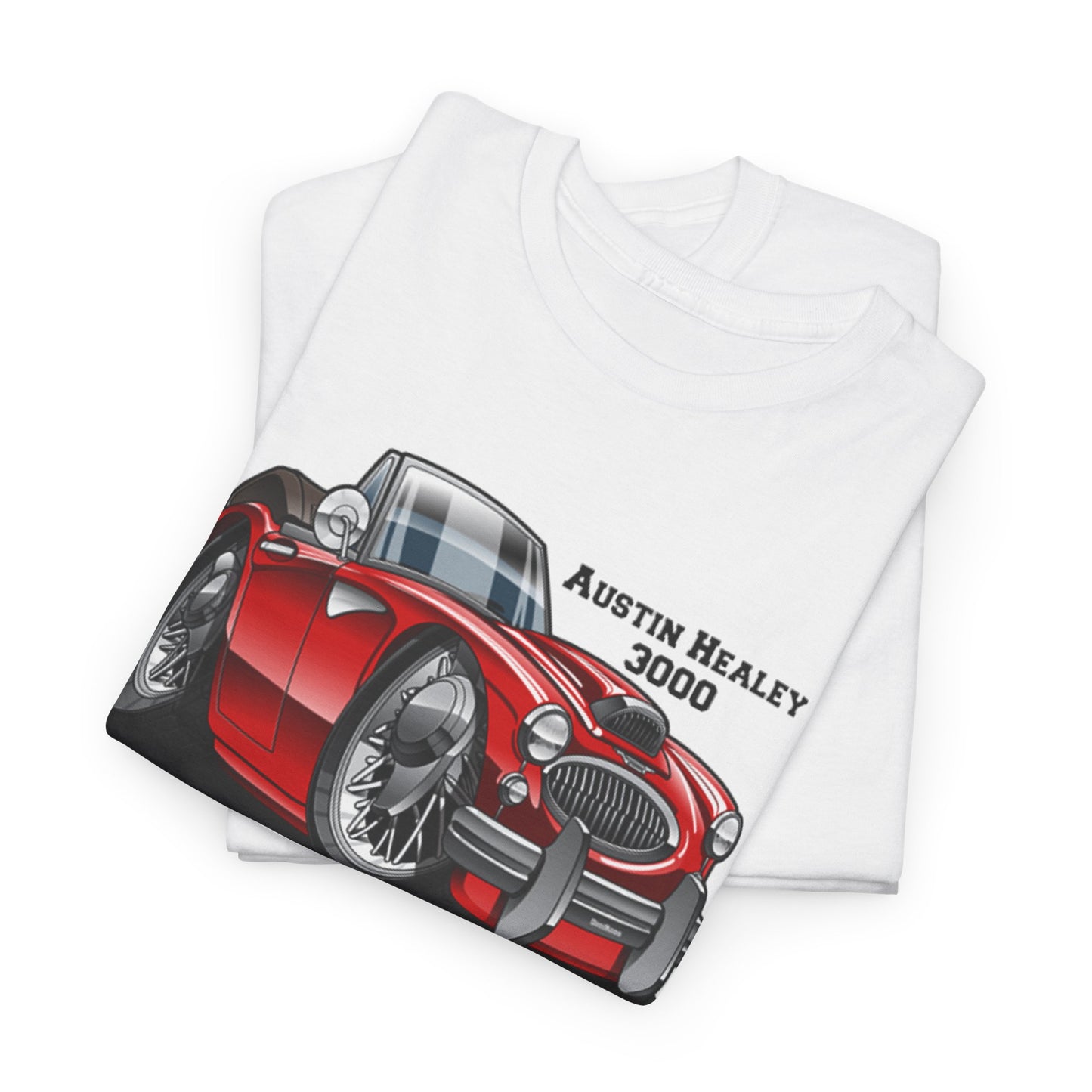 (AUS) Austin Healey 3000 British Convertible DigiRods Cartoon Car Graphics T Shirt