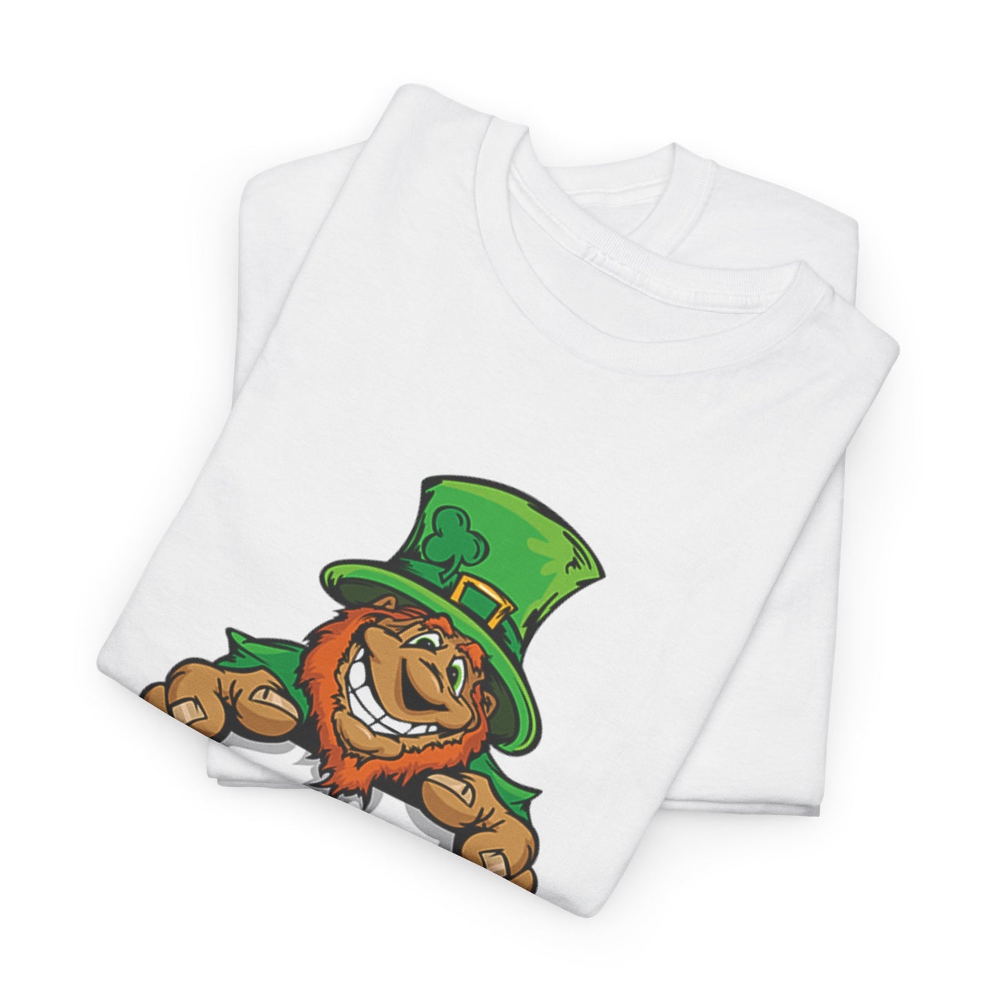 Leprechaun From Ireland Holding Irish Pride Sign Cartoon T Shirt