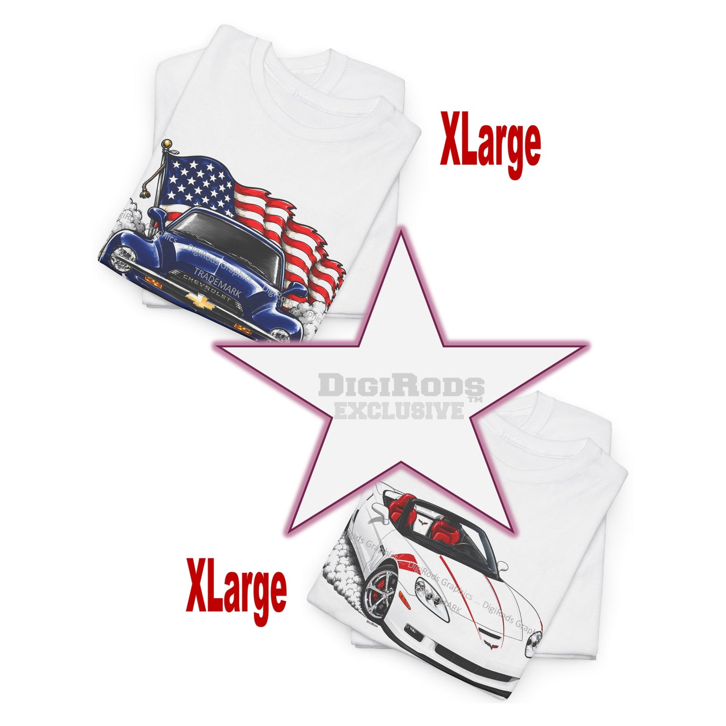 (CUSTOM) Mike 07/16 - (1) SSR shirt / (1) C6 Corvette Shirt