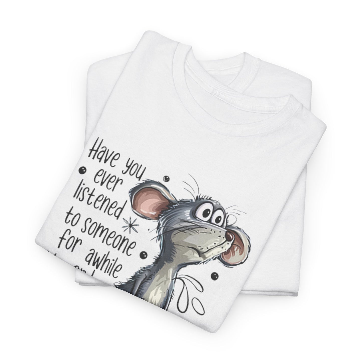 Rat Question Wonder Who Ties Your Shoelaces Caricature Cartoon T Shirt
