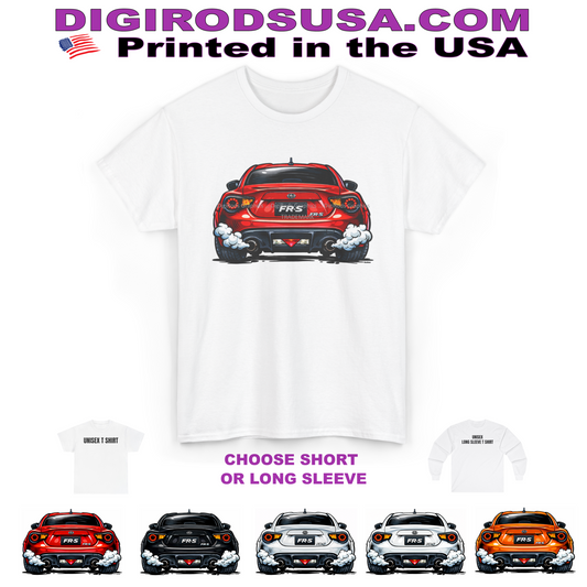(SCI) Scion FR-S FRS Rear View DigiRods Cartoon Car T Shirt