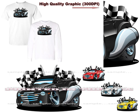 (CHE) SSR Rare Truck Model Racing Flags DigiRods Cartoon Car Short/Long Sleeve T Shirt