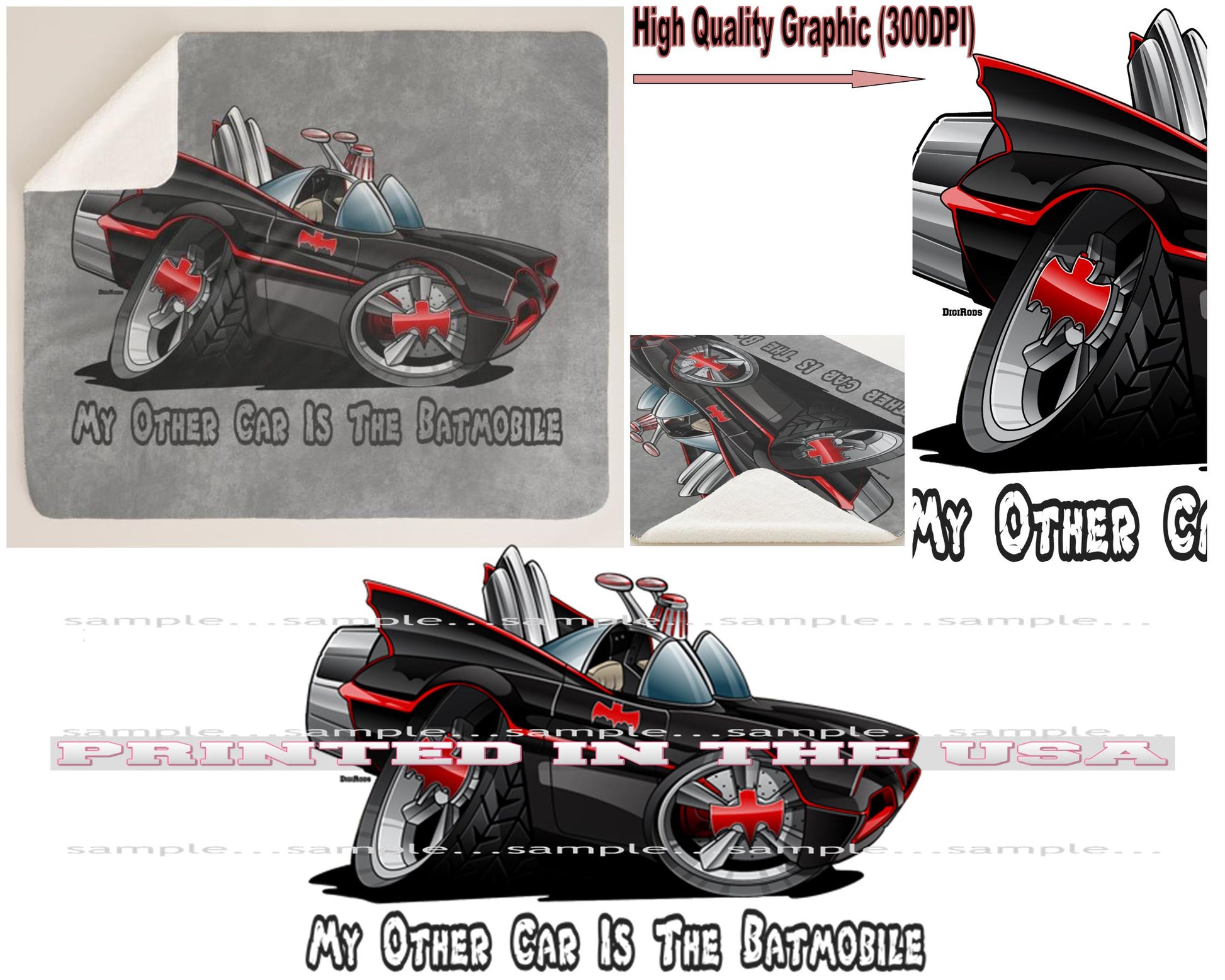 (SPE) Batman TV Series Retro My Other Car Is The Batmobile DigiRods Ca ...